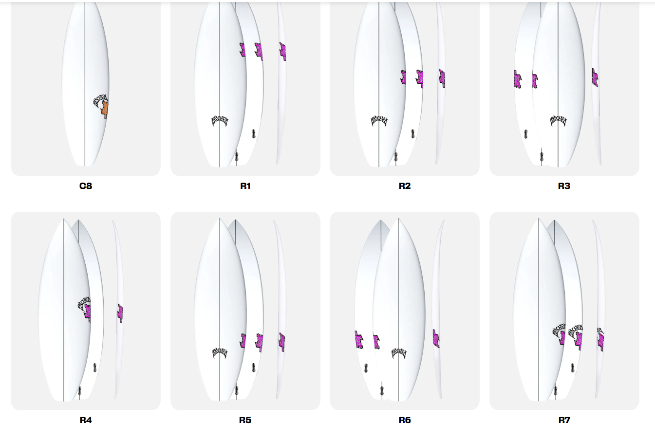 Wähle hier dein Lost Custom Logo Placement aus