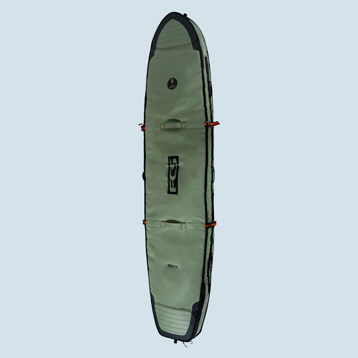 FCS Travel 2 Go-Light Travel 2 Wheelie Longboard Travel Cover in Farbe Alpine