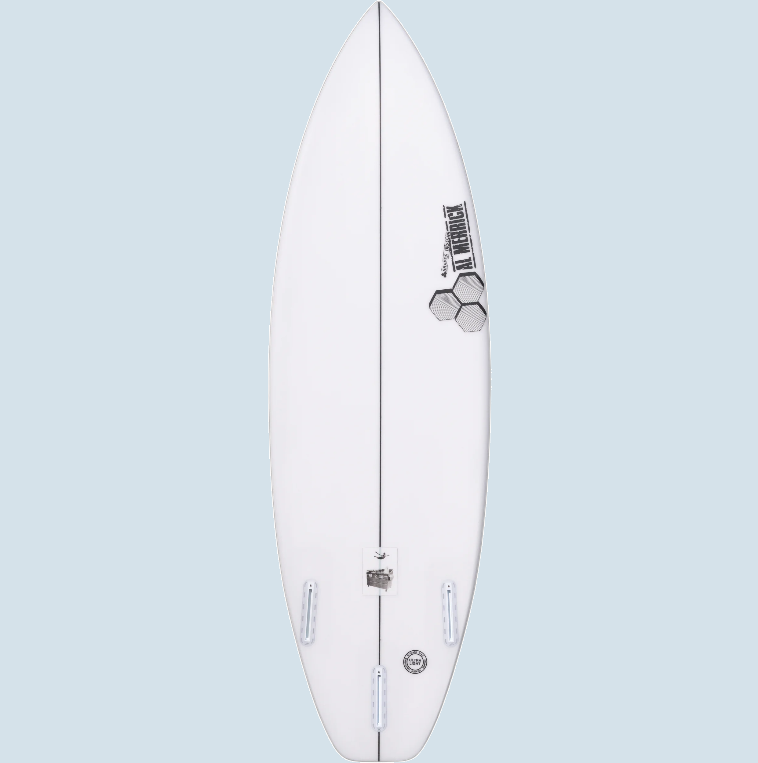 Channel Islands Dumpster Diver 2 Custom Small Wave Performance Shortboard Bottom Ansicht