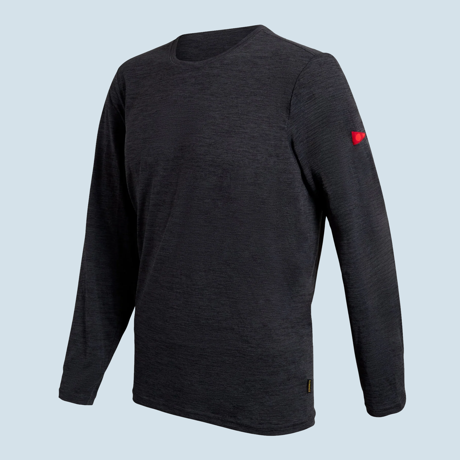 Florence Marine X Airtex Longsleeve Shirt in charcoal heather von vorne