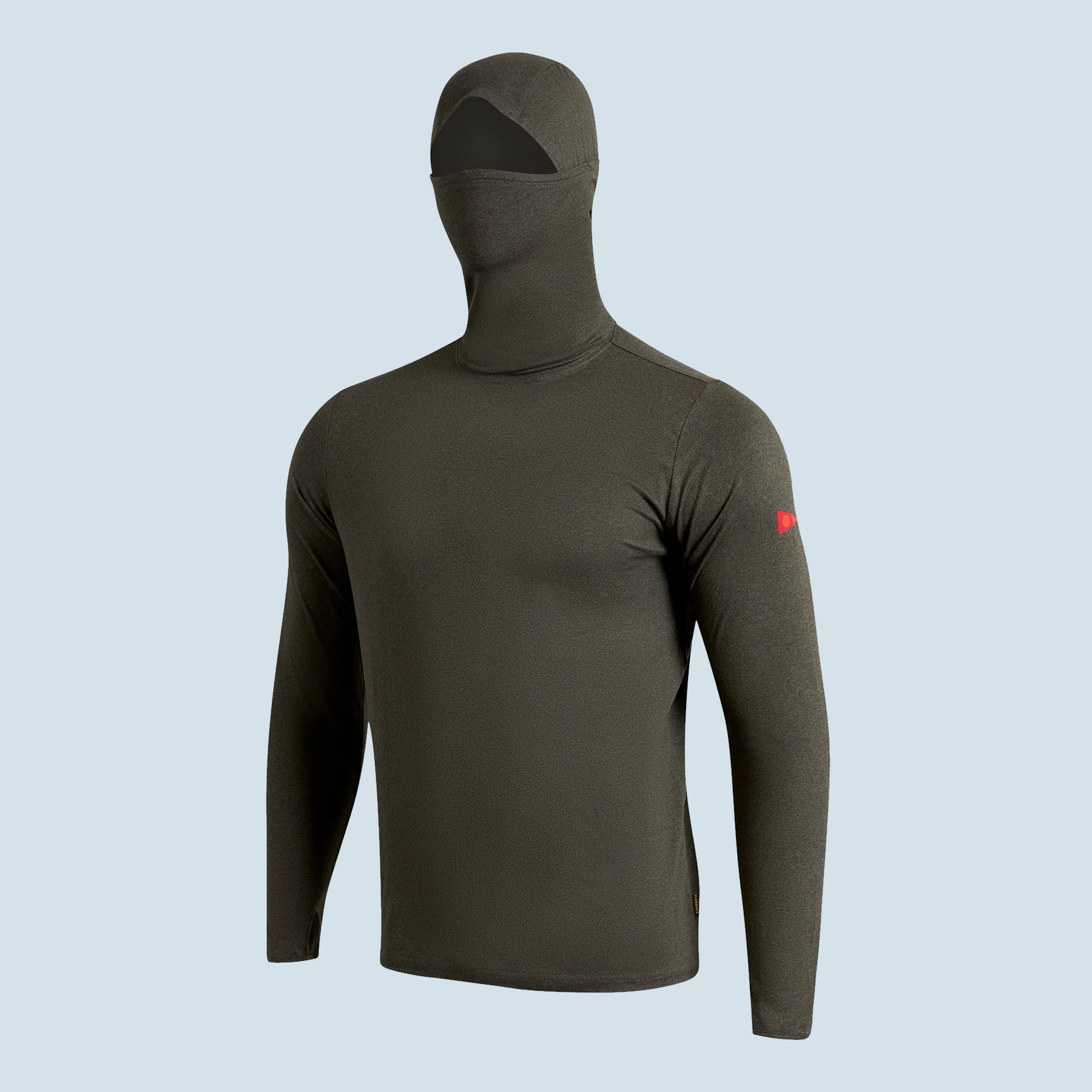 Florence Marine X Sun Pro Adapt Balaclava UPF Shirt in Heather Thyme von vorne