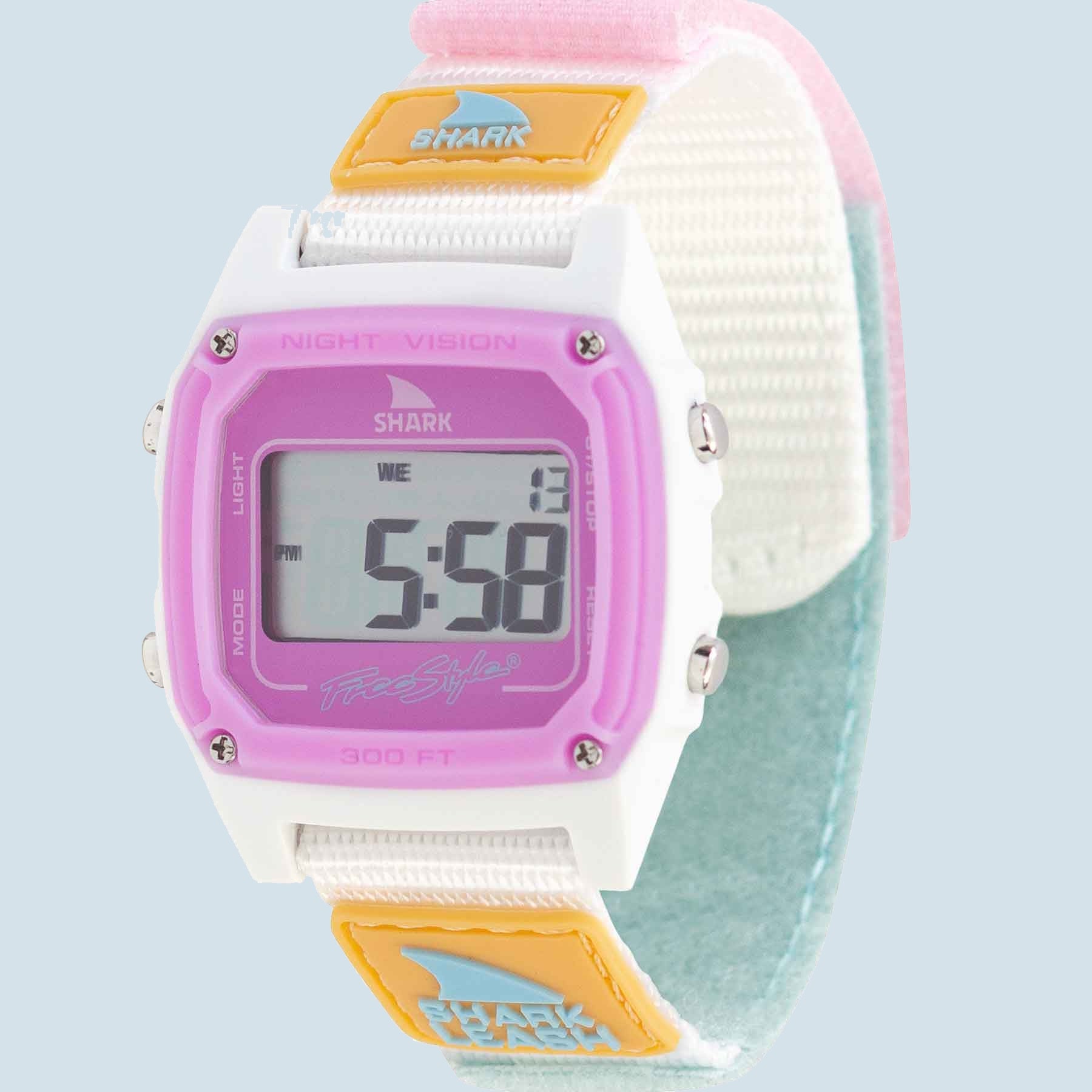 Freestyle Shark Classic Leash Blue Tie Dye Surf Watch mit Leash Klettverschluss