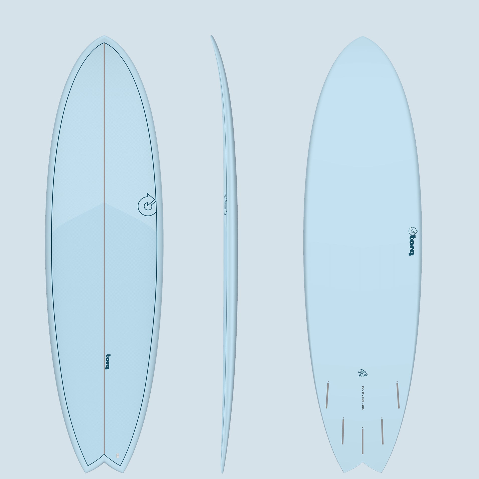 Torq TET Expoy Mod Fish 6'6'' Arctic Blue