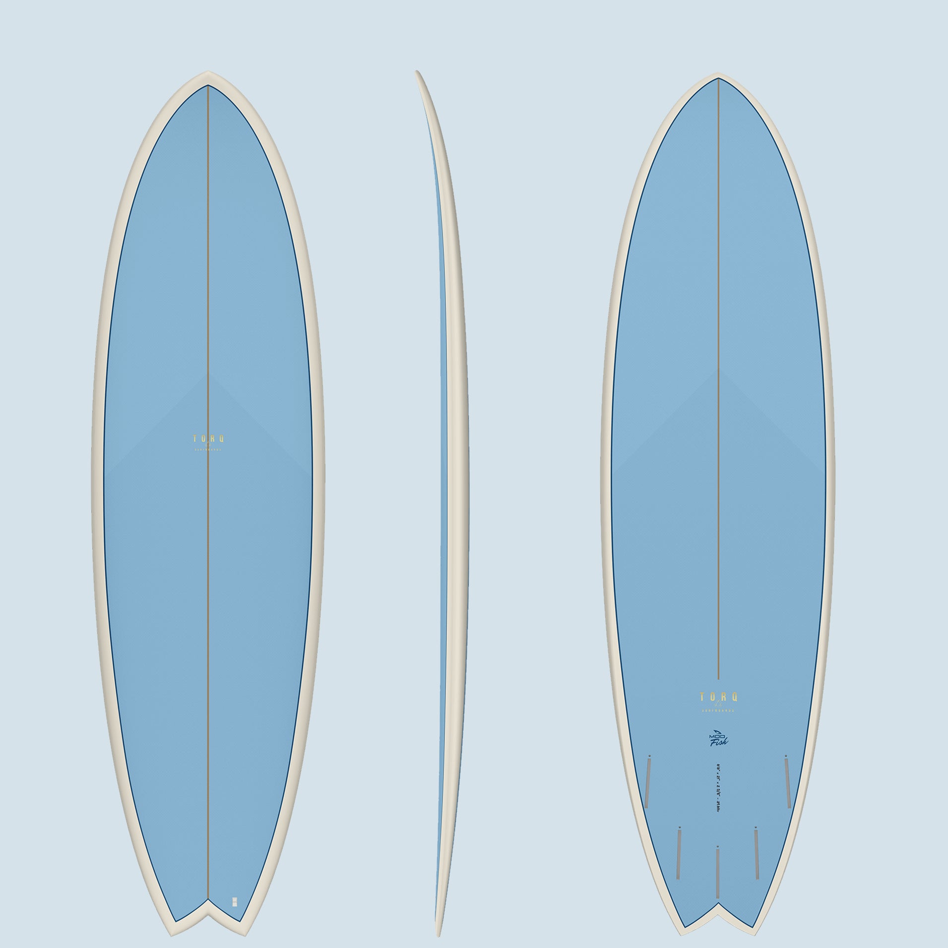 Torq TET Expoy Mod Fish 6'6'' Legacy Mako Blue
