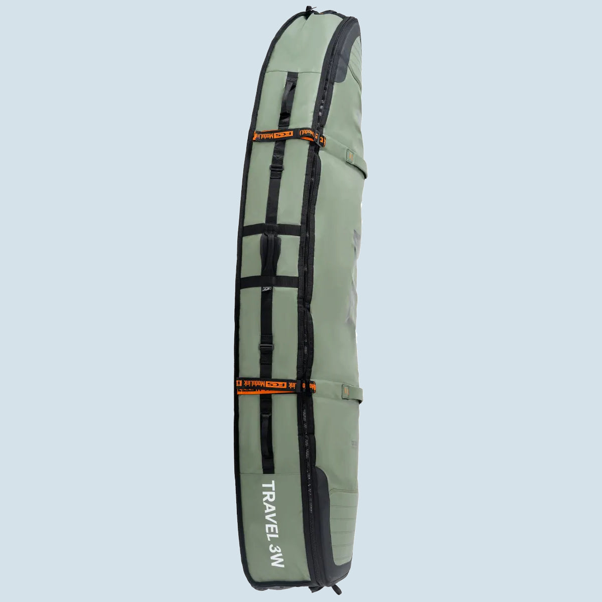 FCS Travel 3 Wheelie Shortboard / Fish Travel Cover Alpine