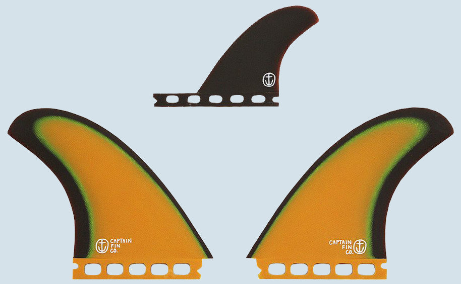Captain Fin Chippa Wilson+NPJ Especial 2+1 Fin Set (Two Tab