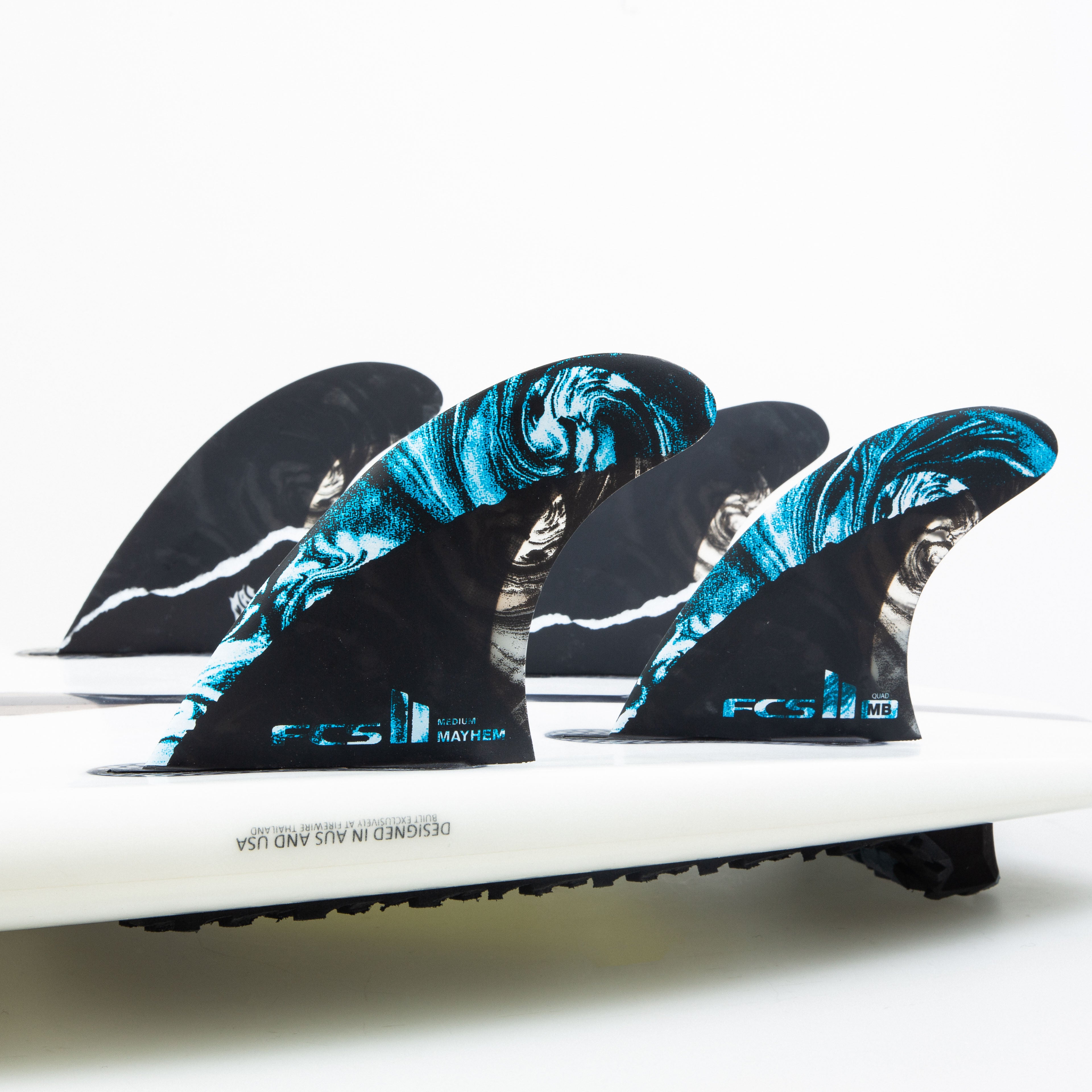 FCS II MB PC Carbon Medium Tri Quad Fin Set – Frittboards