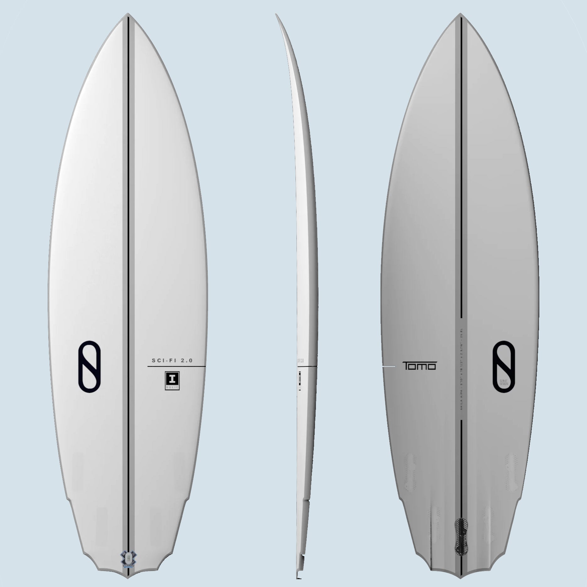 Slater Designs Sci-Fi 2.0 (Ibolic/Futures 5-Finner) – Frittboards