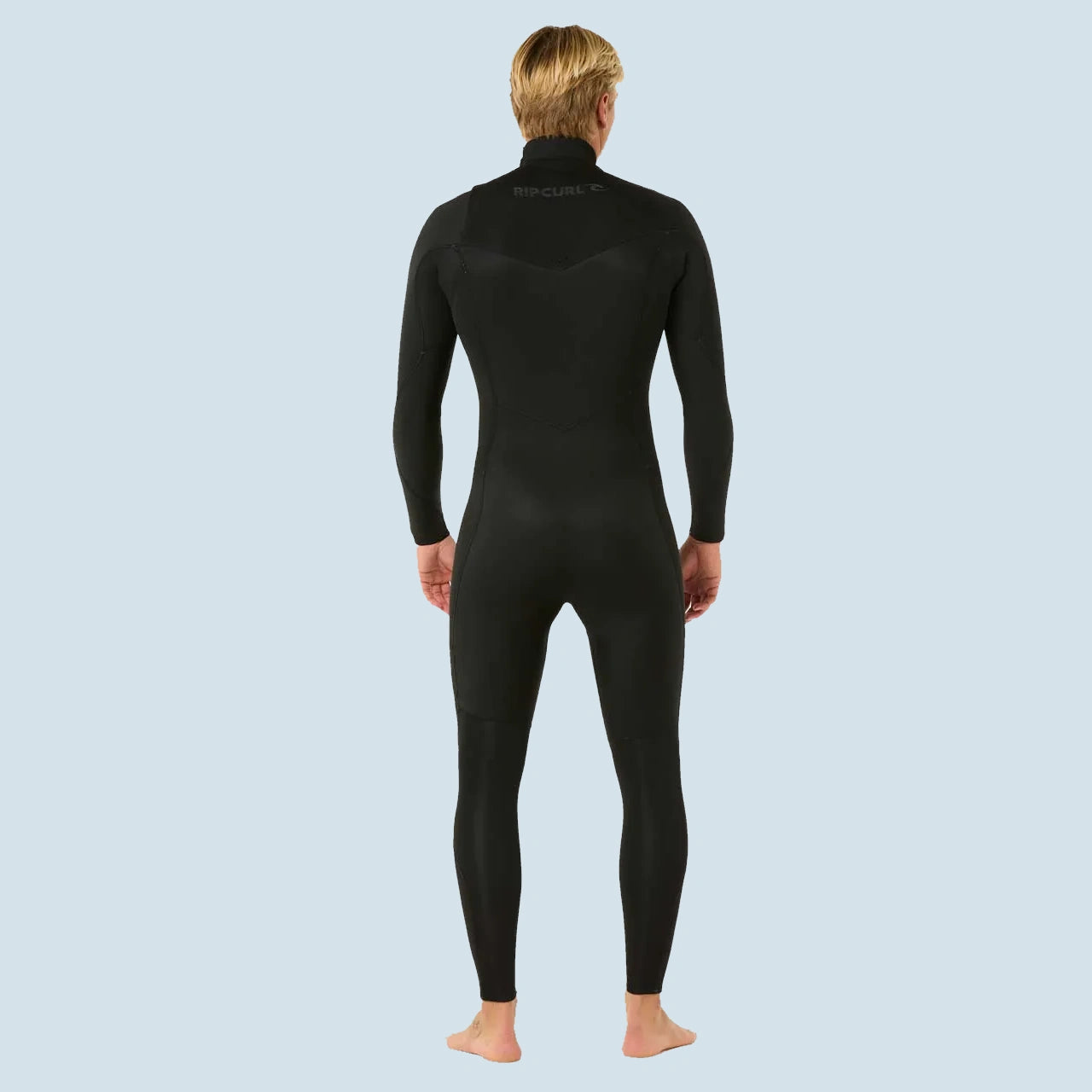 Rip Curl Dawn Patrol Chest Zip Wetstuit Steamer in Black von hinten