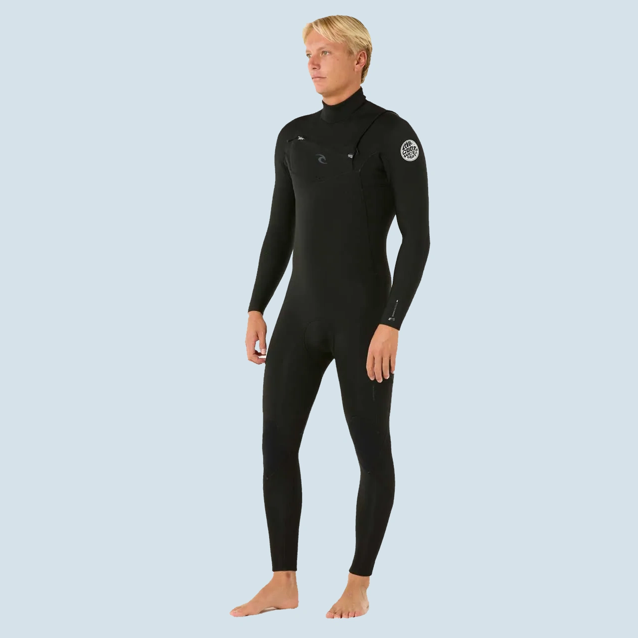 Rip Curl Dawn Patrol Chest Zip Wetstuit Steamer in Black 