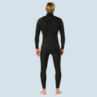 Rip Curl Dawn Patrol Pro Chest Zip Steamer in Black von hinten