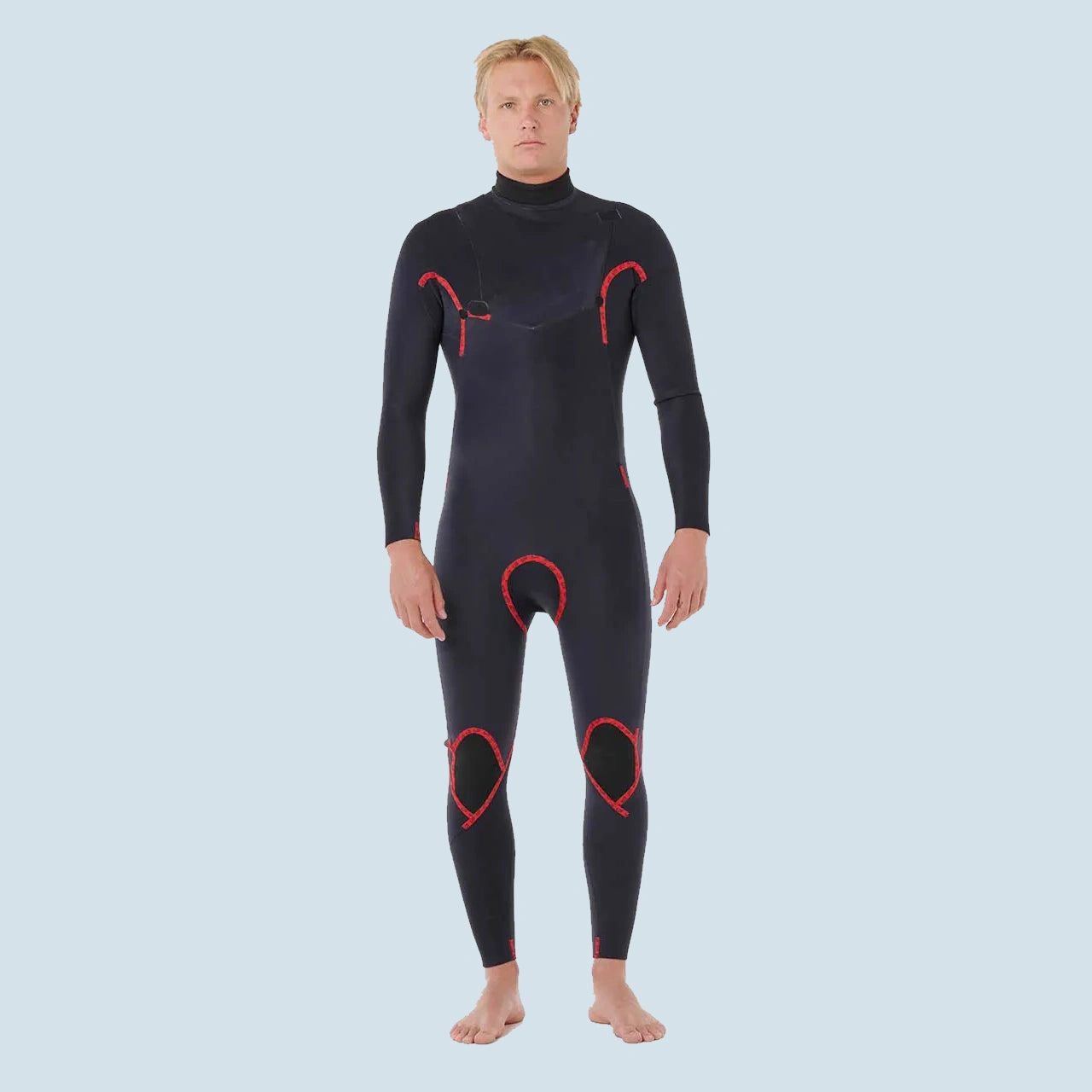Rip Curl Dawn Patrol Pro Chest Zip Steamer in Black von innen