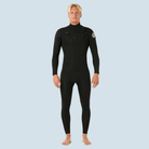 Rip Curl Dawn Patrol Pro Chest Zip Steamer in Black von vorne
