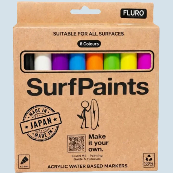 Surf Paints Fluro 8 Colours Set