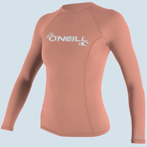 O'Neill Basic Skins L/S Sun Shirt (light grapefruit)